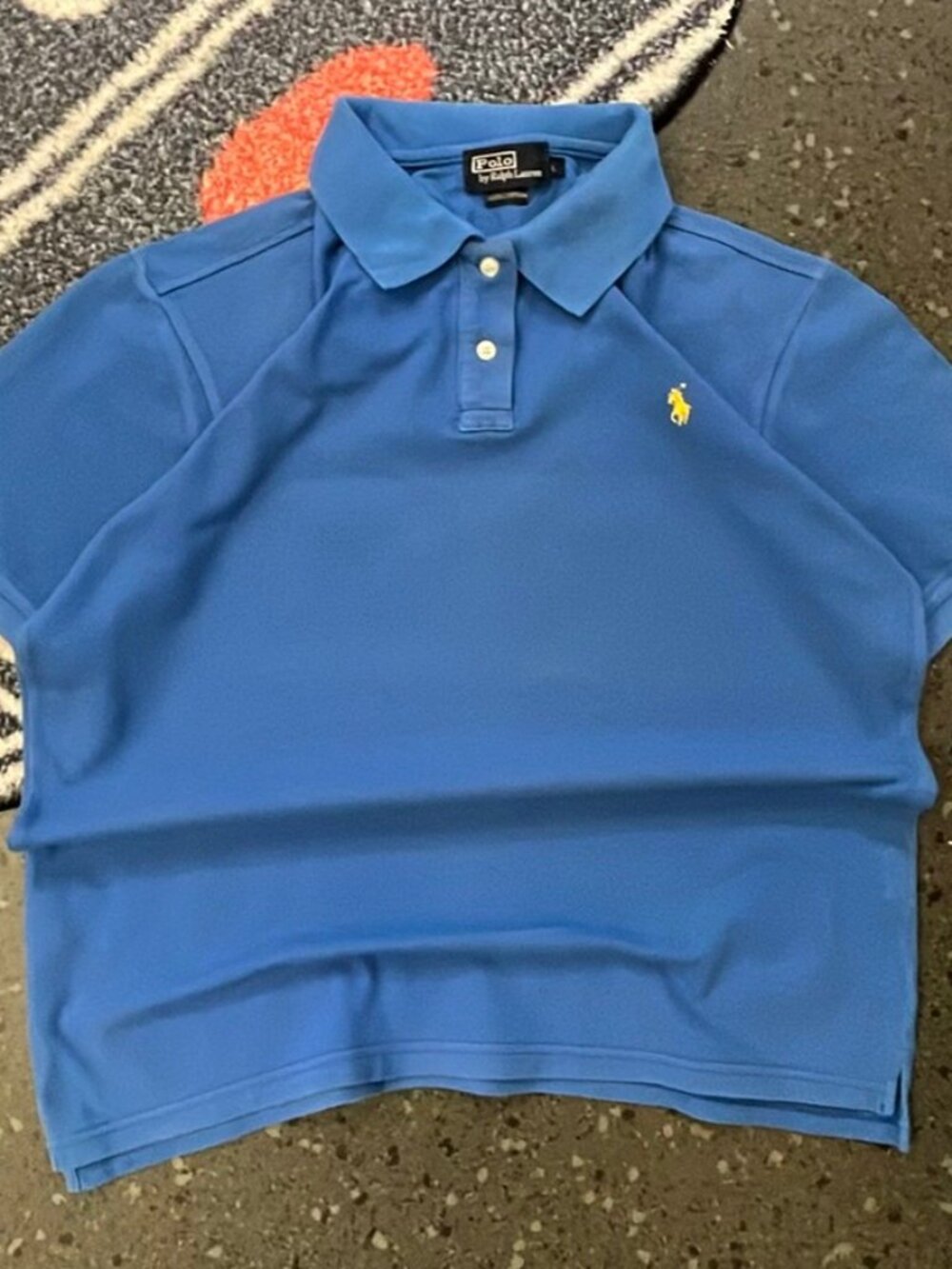 Polo by Ralph Lauren Blue Polo Shirt – Size L – 100% Cotton – Good